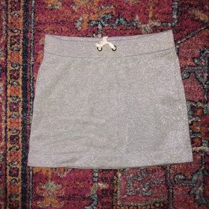 Crewcuts mini skirt silver sparkle size 12 EUC